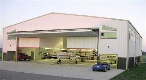 Customized Prefabricated Steel Aircraft Hangars With Labour Saving