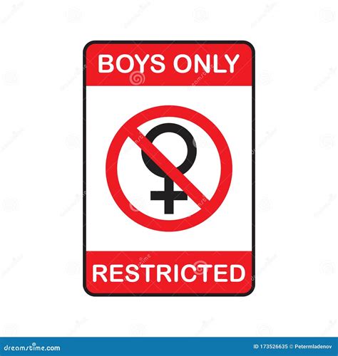 Restricted Female Entry Red Stop Circle Symbol. Not Woman Ban Black Silhouette Icon. Forbid ...