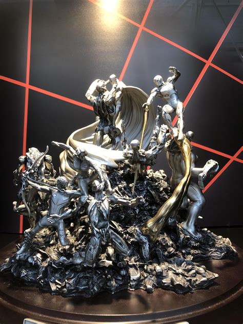 A metal model of the statue from the credits in Age of Ultron it cost ...