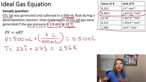 Ideal Gas Equation: How to Choose the Correct Gas Constant, R? With ...