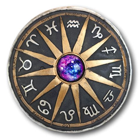 Greek Zodiac Constellations with Sun and Space Gem Lid Decorative Trin– Ebros Gift