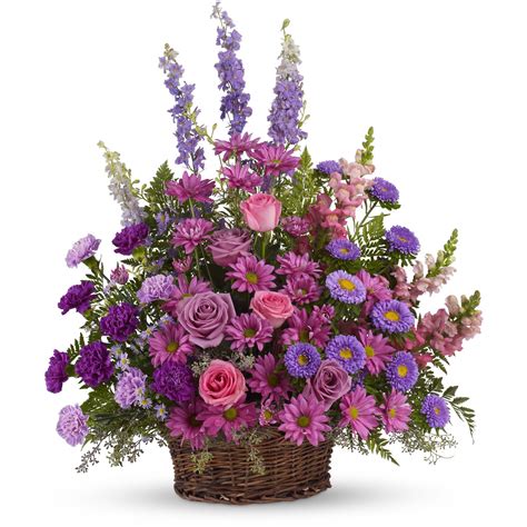 Gracious Lavender Basket by Teleflora T235-1A in Bensalem, PA | Flower Girl Florist