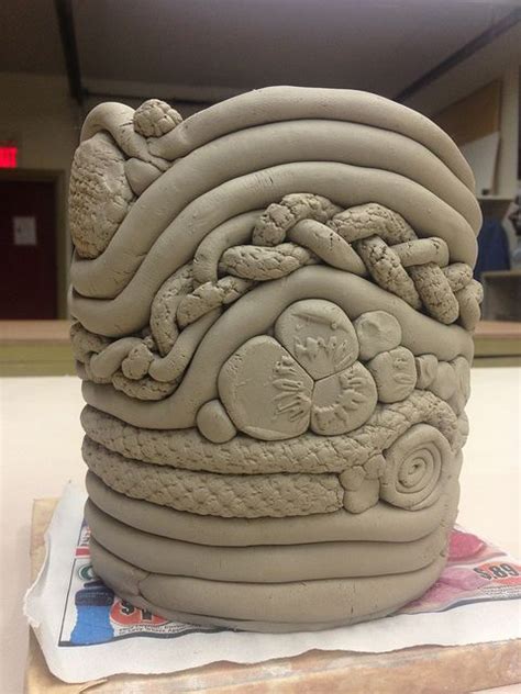 Pottery - names are on each | Coil pots, Coil pottery, Ceramics projects