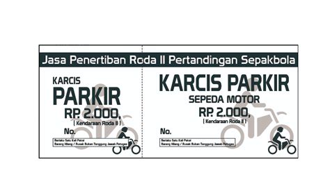 Download Karcis Parkir Cdr - Bacasiana