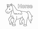 Horse Coloring Page  Farm Animal coloring Pages sketch template