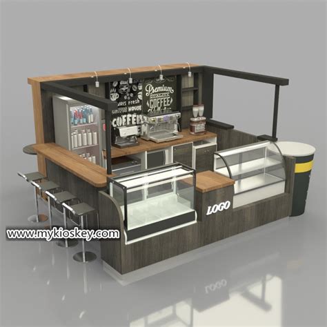 high-end mall Cafe & Beverage kiosk / coffee indoor kiosk design for sale