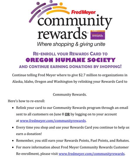 Help Pets with Fred Meyer Rewards - Oregon Humane Society