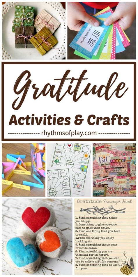 Fun Gratitude Activities and Crafts for Kids and Adults - Rhythms of Play