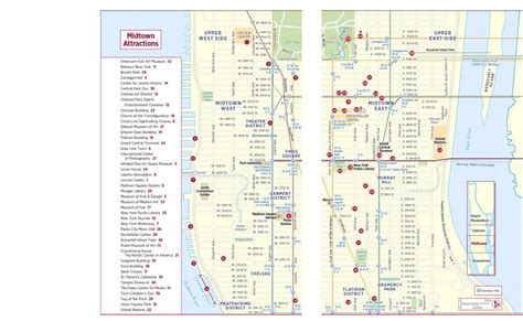 Nyc Midtown Attractions Map