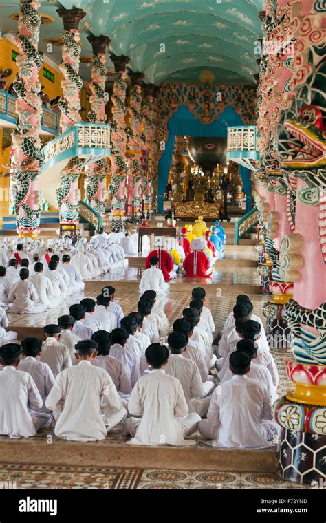 Cao Dai temple Stock Photo - Alamy