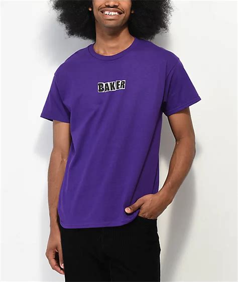 Baker Brand Logo Purple T-Shirt