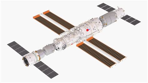 Chinese Space Station Tiangong 3D model - TurboSquid 1754329