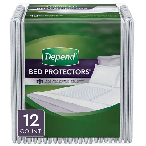 Depend Bed Pads for Incontinence, Disposable Underpad, Overnight ...