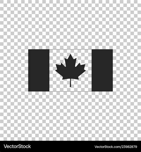 Canada flag icon on transparent background Vector Image