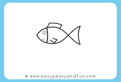 Easy To Draw Fish Pictures In this drawing lesson we ll show you how to draw a realistic fish in ...