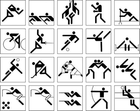 symbols of olympics 2016 | Diseño de la señalización, Branding, Pictograma