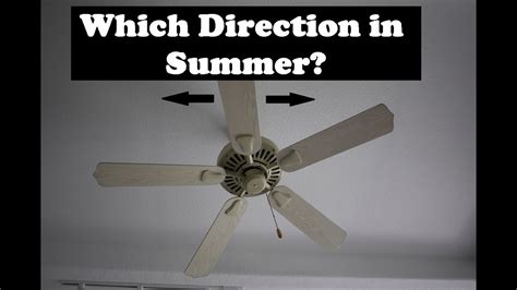 Ceiling Fan Switch Rotation Direction for Summer Heat - YouTube