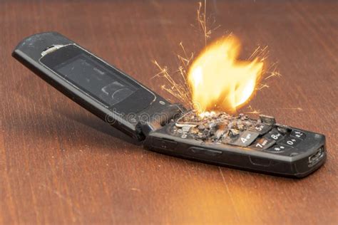 Fire of an Old Mobile Phone, Battery Oxidation. the Cause of the Fire in the Apartment, a Short ...