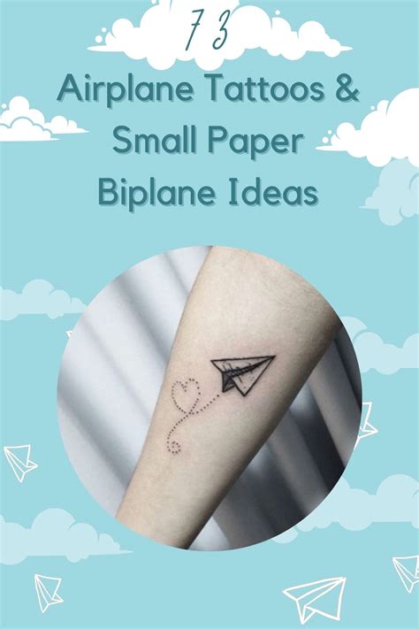 73 Airplane Tattoo and Small Paper Biplane Ideas - Tattoo Glee