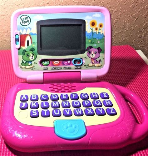 Leap-Frog Pink-My Own Laptop with violet ABC 039-s | eBay | Leap frog ...