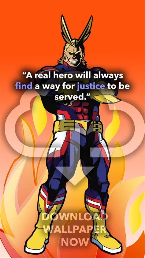 25+ POWERFUL ALL MIGHT Quotes - My Hero Academia (Images) | Hero, Real hero, My hero academia