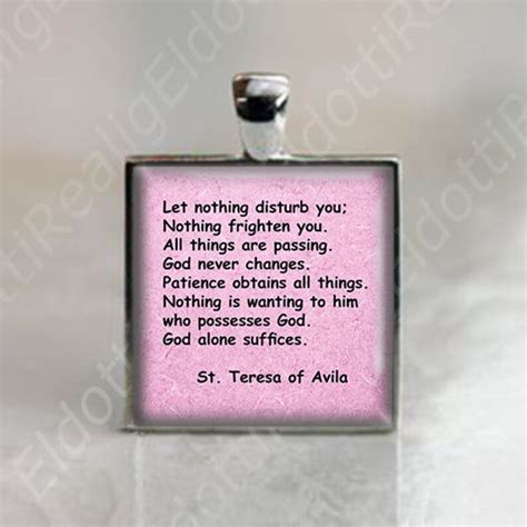 Let Nothing Disturb You Prayer of Saint Teresa of Avila - Etsy