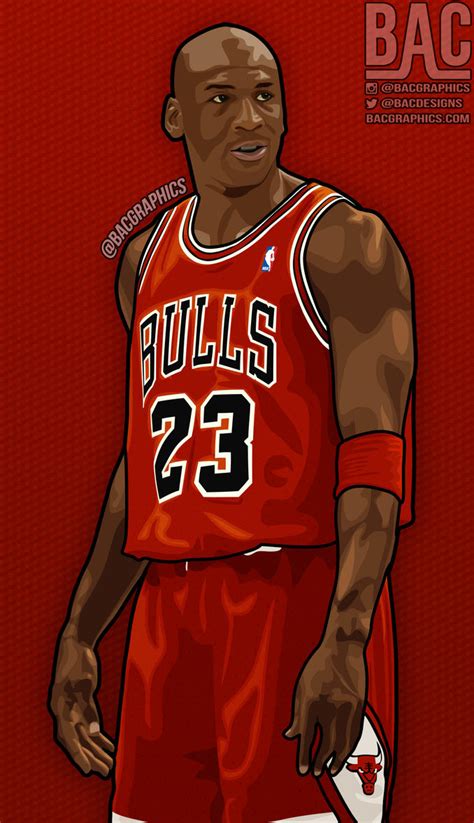 Michael Jordan Cartoon Illustration by BacGraphics on DeviantArt