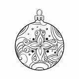 Coloring Book Or Page For Kids Christmas Ball Black And White  sketch template
