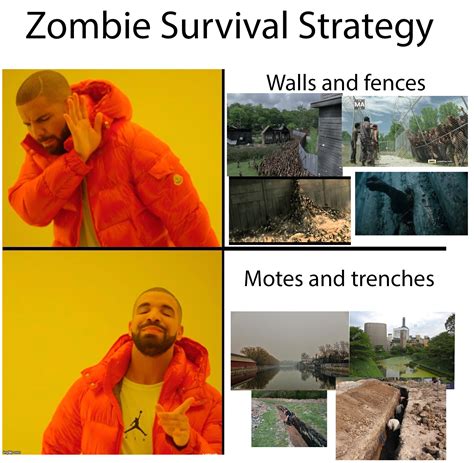 Drake's guide to a zombie apocalypse : r/memes