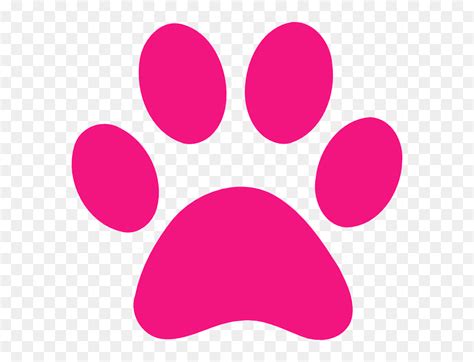 Pink Dog Paw Print, HD Png Download - vhv