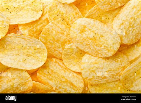 potato chips background Stock Photo - Alamy