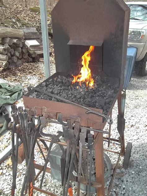 My Folding Coal Forge Design - Solid Fuel Forges - I Forge Iron