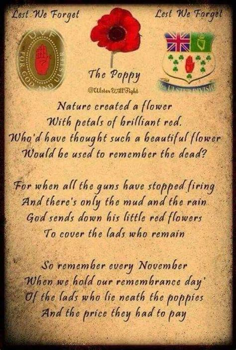 The Poppy | Remembrance day quotes, Remembrance day poems, Remembrance day