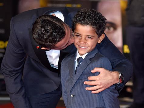 Cristiano Ronaldo and His Son at the Premiere of Ronaldo | POPSUGAR ...