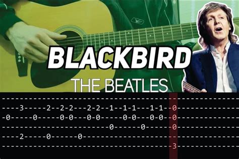 Blackbird Guitar Lesson The Beatles Tutorial |Fingerpicking + TAB ...