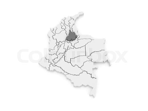 Map of Santander. Colombia. | Stock image | Colourbox