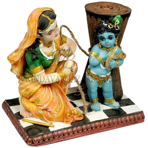 Maa Yashoda Binding Krishna Murti-Damodar Leela (5.5 Inches)