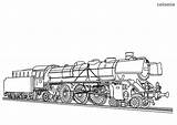 Trains Coloring Pages sketch template