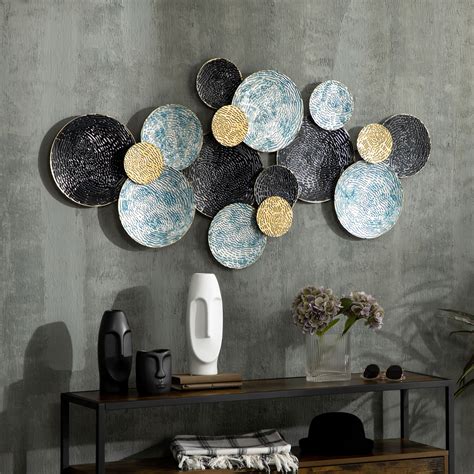 3D Wall Art Modern Circle Hanging Wall Sculpture Home Decor