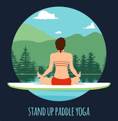 Stand Up Paddle Pilates Stock Illustrations – 10 Stand Up Paddle ...