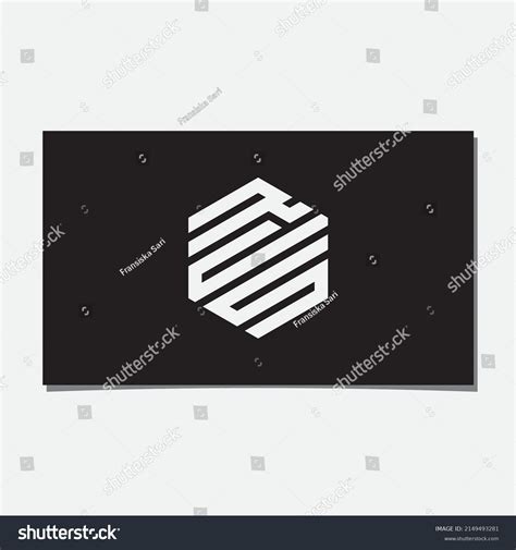 Rcs Hexagonal Logo Design Vector Stock Vector (Royalty Free) 2149493281 ...