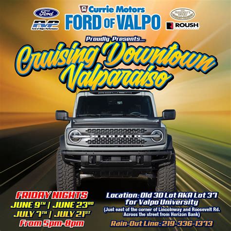 Cruising Downtown Valparaiso, presented by Currie Motors Ford of Valpo — Valparaiso Events