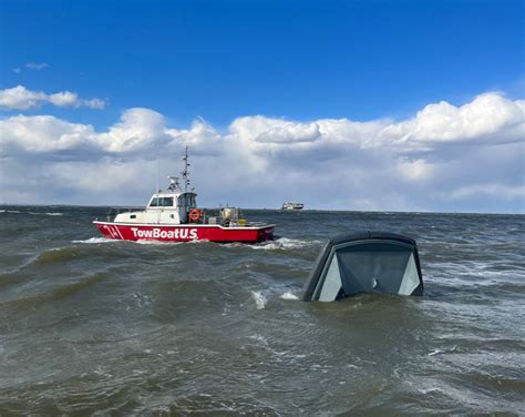 Rescue Boat Sinks, Crew is Rescued