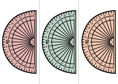 40 Free Printable Protractor Templates - Printaboles