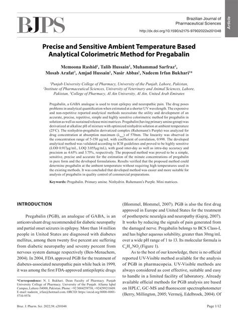 (PDF) Precise and Sensitive Ambient Temperature Based Analytical ...