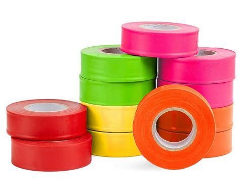 AdirPro 1 in. x 150 ft. Multicolor Flagging Tape (12-Pack) - Walmart.com - Walmart.com