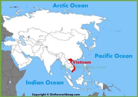 Vietnam location on the Asia map - Ontheworldmap.com