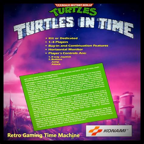 Teenage Mutant Ninja Turtles - Turtles in Time Arcade (1991) | Teenage ...