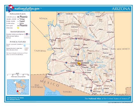 Large detailed map of Arizona state | Arizona state | USA | Maps of the ...