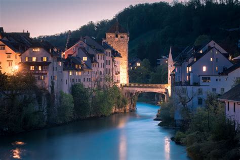 Bridge over the Aare river, Switzerland